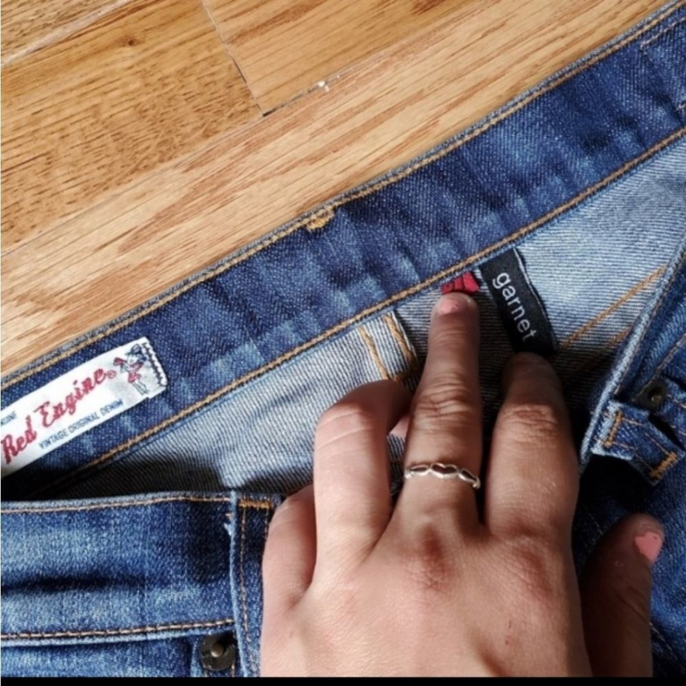 ⚘Red Engine Jeans - Picture 3 of 8